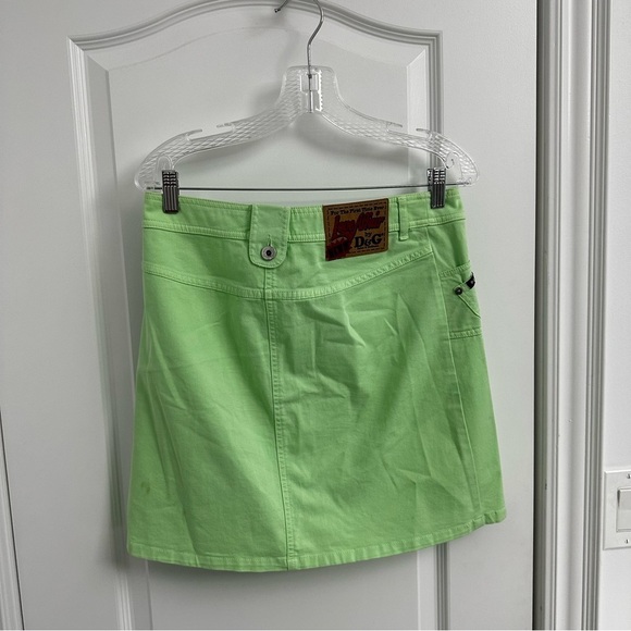 ✨ Dolce & Gabanna Lime Green Y2K Style Skirt - Picture 5 of 7
